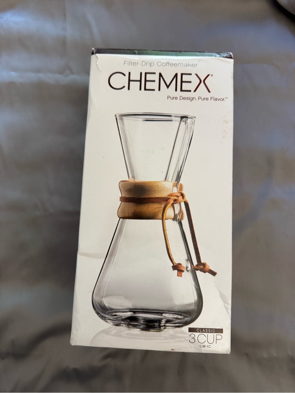 Chemex 3-Cup Glass Pour Over Coffeemaker